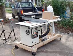 Woodworking Table Saw Mobile Base Build Plans Pdf Download Free Cool End Table Designs A Step By Step Photo Woodworking Table Saw Woodworking Table Table Saw
