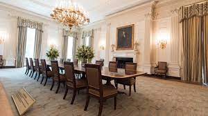 The lincoln's white house entertainments were largely free of either real entertainment or extensive refreshments. State Dining Room White House Historical Association