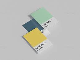 Refer to pantone publications for accurate pantone color standards. 5 Pantone Color Cards Mockup Templates For Designer Smashfreakz
