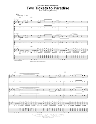 Also known as (aka) it looks like we don't have any akas for this title yet. Eddie Money Two Tickets To Paradise Sheet Music Pdf Notes Chords Rock Score Guitar Tab Download Printable Sku 74333