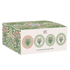 William Morris Fine China Dessert Plates Set