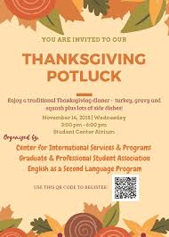 Maybe you would like to learn more about one of these? Thanksgiving Potluck Cleveland State University