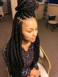 Box braids may be of any width or length, but most women add synthetic or natural hair to the braid for length as well as thickness and fullness. Box Braids Hairstyles Hairstyles With Box Braids