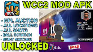 Is wcc3 better than wcc2? Wcc2 Mod Apk Npl Auction Unlocked Everything Unlocked Unlock World Cricket Auction