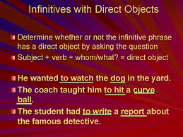 The infinitive form of a verb is usually preceded by to (e.g., to run, to dance, to think). Infinitives Are To A Verb Online Presentation