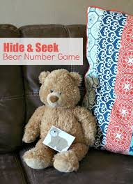 Printable Hide And Seek Bear Number Game For Preschoolers Number Games Preschool Preschool Games Number Games