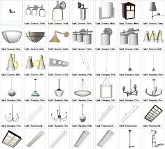 In the bathroom, display them similarly, with one light on either side of the vanity mirror. Sketchup Lighting 3d Models Download Free Download Architectural Cad Drawings
