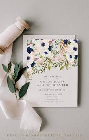 Announce Your Wedding Date And Set The Tone For Your Celebration Be It A Botanical Ga Floral Save The Dates Watercolor Floral Wedding Invitations Save The Date