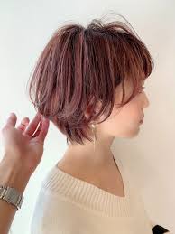 絶壁解消カットで見せるショートヘア yahoo beauty アイロン パーマ ヘアスタイル 無造作ヘア