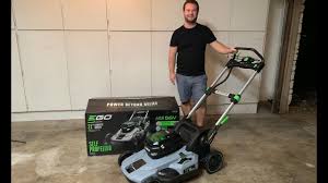Its two batteries allow for longer run times with increased efficiency. New Electric Lawn Mower Unboxing And Test Ego 56 Volt Self Propelled Youtube