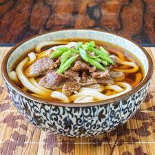 Niku Udon Japanese Meat Udon Makan Malam Makanan Masakan