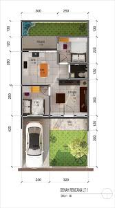 Denah rumah minimalis 3 kamar tidur type 36 dengan garasi 3d via inspirasimodelrumah.us. 60 Denah Rumah Minimalis 1 2 Lantai Type 36 45 60 70 Dll