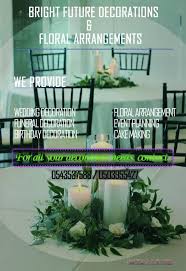 Find your favorite flower in our grand collection of floral arrangements including roses, tulips, carnations, orchids, lilies, and more. Bright Future Decorations And Floral Arrangement Home Facebook