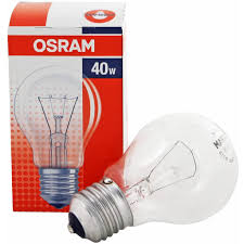 Halogen bulb for household fixtures like table lamps, floor lamps, and bare lamp sockets. Osram Classic A 25w 40w 240v E27 Screw Cap Type Clear Light Bulb Shopee Singapore