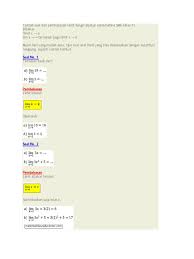 Check spelling or type a new query. Contoh Soal Dan Pembahasan Limit Fungsi Aljabar Matematika Sma Kelas 11