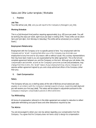 Do you have an idea that could take your career to the next level? Sales Job Offer Letter Template Employment Withholding Tax