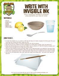 Invisible Ink Animal Jam Academy In 2020 Science For Kids Invisible Ink Spy Kids