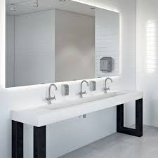 This bathroom vanity set is perfect for compact spaces, and it is sleek in design and durably built to maximize the value of space with an open cabinet interior. Ada Commercial Bathroom Sink Cabinet Artcomcrea