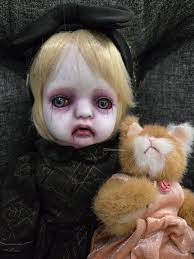 Re paint horror porcelain doll