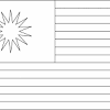 Flag of malaysia in black and white. 1