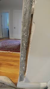 The corners of the opening are square from the measurements i've taken. Fixing Corner Bead On Plaster Wall Pete Martin The Painter Gloucester Ma