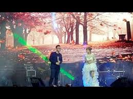 黄珊珊陳杰樂 雙人枕頭 闽南语歌曲 歌台 宏茂桥金英堂综艺晚会2019 huang shan shan jiele tan double pillow getai youtube chinese festival street performance stage lighting