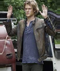 Drama Series Macgyver Angus Macgyver Lucas Till Jacket Lucas Till Macgyver Distressed Leather Jacket