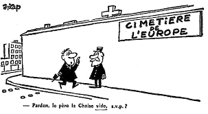 Caricature De Lap Sur La Crise De La Chaise Vide 13 Juillet 1965 Cvce Website
