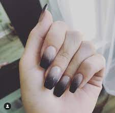 43white pink ombre acrylic nails. Black Grey Ombre Nails Nails Ombre Coffinnails Black Grey Goth Nails Ombre Nails Ombre Acrylic Nails