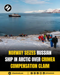 Norway has detained the Russian ship Professor Molchanov in the Arctic archipelago of Svalbard in order to impose a $4.22 billion compensation claim on the state-owned energy company Naftogaz of Ukraine in