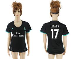 Real madrid 1999 2000 roberto carlos 3 home jersey. 2017 18 Real Madrid 17 Lucas V Away Women Soccer Jersey