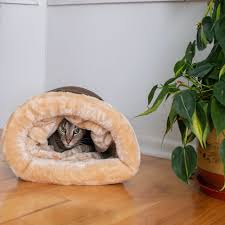 The refined feline kitty ball bed in espresso. Armarkat Hideaway Cat Bed In Mocha 20 L X 14 W Petco