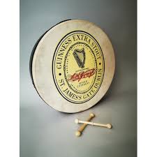 Vintage Guinness Extra Stout St James Gate Dublin advertising bodhran {46  cm Dia.}.