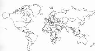 World Map Coloring Page Pdf Inspirational Printable Labeled World Map New Europe Outline Without Color World Map World Map Coloring Page World Map Stencil