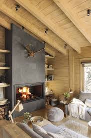 Top 6 Modern Cabin Houses We Ve Seen This Season In 2020 Cabin Living Room Living Room Decor Rustic Rustic Living Room Design