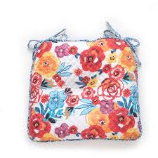 Kitchen and dining areas will be wonderfully inviting with chair seat cushions and chair covers. The Pioneer Woman Flea Market Reversible Chair Cushion 17 X 16 Multi Color 1 Piece Walmart Com Walmart Com