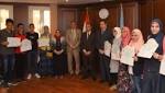 صور.. محافظ الإسكندرية يكرم أوائل