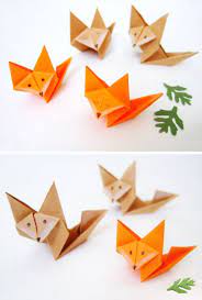 Origami Foxes Origami Easy Origami Cube Paper Crafts