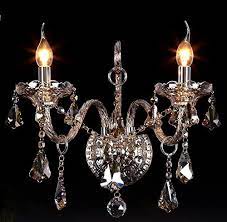Maybe you would like to learn more about one of these? Generic 2 Lights 2 Bulbs Crystal Wall Sconces Wall Lamp Corridor Lamp Color Cognac Amazon Com