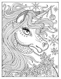 Custom printing cheap christmas coloring painting book colorful children activity book. Unicorn Christmas Coloring Page Adult Color Book Art Fantasy Etsy