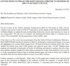 Thousands Of Cholera Victims Write Letters To The Un