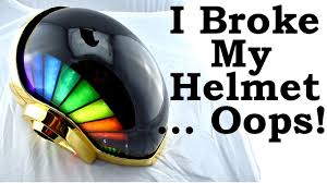 Buy daft punk helmet and get the best deals at the lowest prices on ebay! Sh T I Broke My Daft Punk Helmet Guy Man Youtube