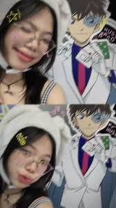 Đi chụp các chồng, được chị nhân viên life4cut bưng nguyên ảnh dô chụp  cùng. Tiếc quên ấn mã QR lấy ảnh với mấy anh còn lại 🥹🥹🥹🥹  #detectiveconan