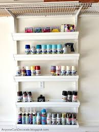 Custom Garage Organizer On A Budget Spray Paint Cans Paint Cans Garage Organization