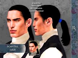 If they have a high ponytail, like a samurai, they have great instincts for battle. Sims 4 Cc Male Ponytails Updo Hair Mods All Free Fandomspot