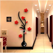 Shop flower wall decals and floral stickers for girl's bedrooms, playrooms, and baby nursery. Large Wall Stickers Flower Self Adhesive Acrylic 3d Living Room