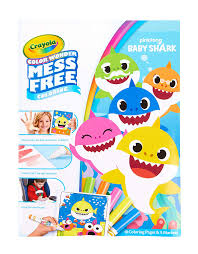 With images of baby shark, his family members, and his sea animals friends to color, kids won't be able to get enough of this silly. Color Wonder Coloring Book Pages Markers Mess Free Coloring Gift For Kids Color Wonder Set Contains 18 Baby Shark Coloring Pages And 5 Color Wonder By Crayola Walmart Com Walmart Com