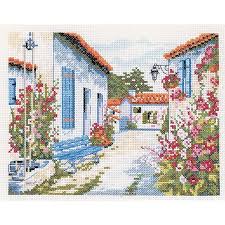 Kit Broderie Traditionnelle Marie Coeur Lile De Re En 2020 La Maison Du Canevas Point De Croix Broderie Point De Croix