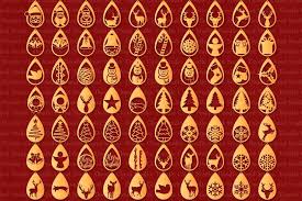 Download 70 Earring Svg Christmas Bundle SVG Cut Files