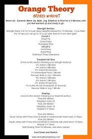 Orange Theory Workout Orange Theory Workout Orange Theory Fitness Training